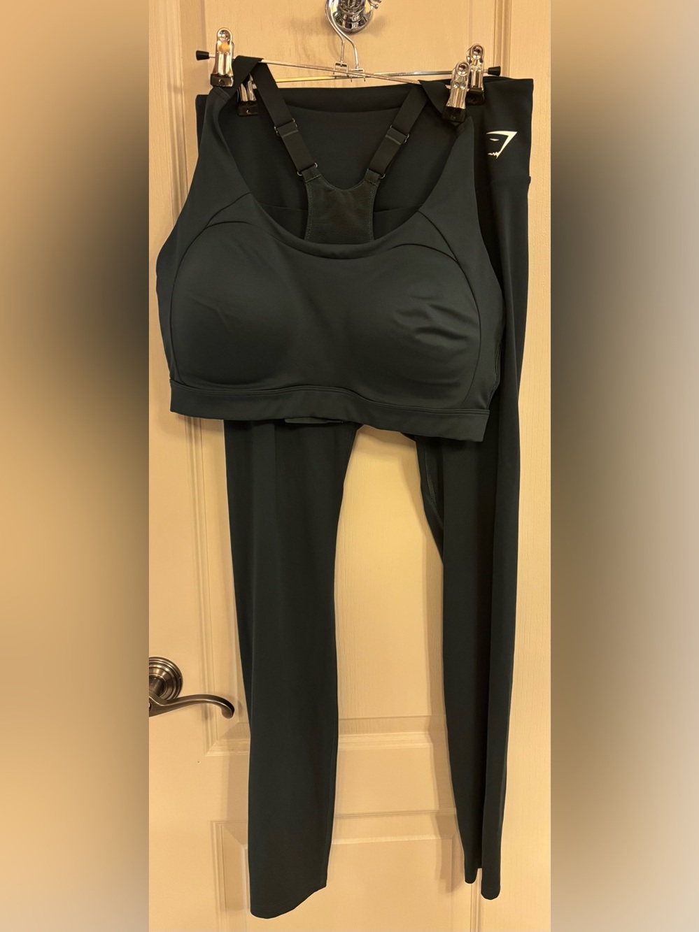 Gymshark Dark Forest Green Sports Bra XXL & Leggings XXL